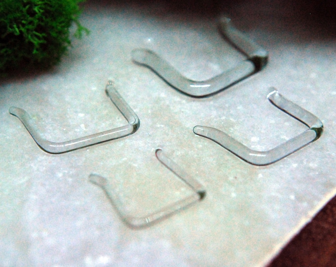 Septum Piercing Retainer - Glass - Septum Keeper