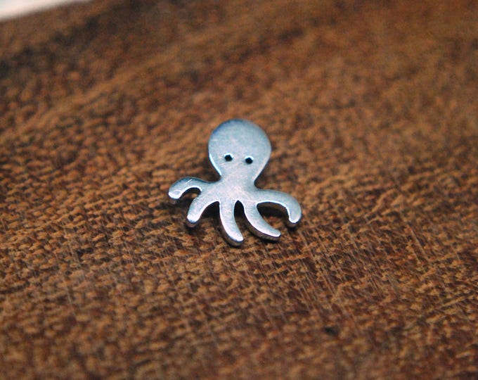 Titanium Internally Threaded Octopus End  -- 16ga / 1.2mm