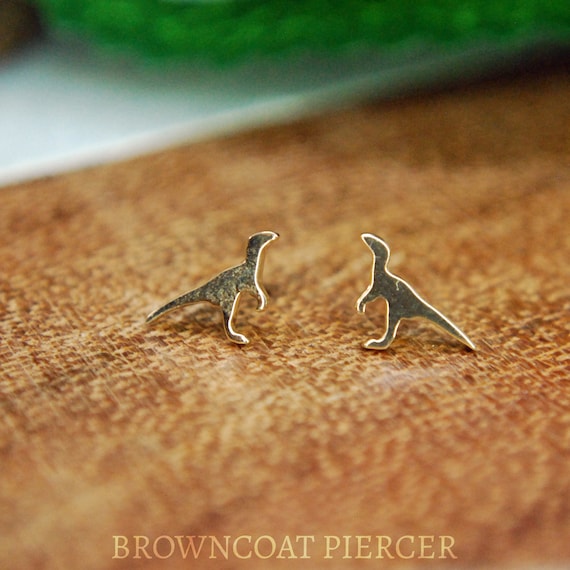 JUNIPURR Solid 14k Gold Dinosaur 