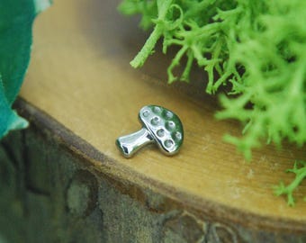 Implant Grade Titanium Mushroom Piercing End: 16ga Body Jewelry
