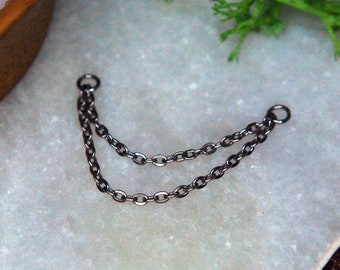 Titanium Piercing Chain - Double Chain -  Decorative - Accessory