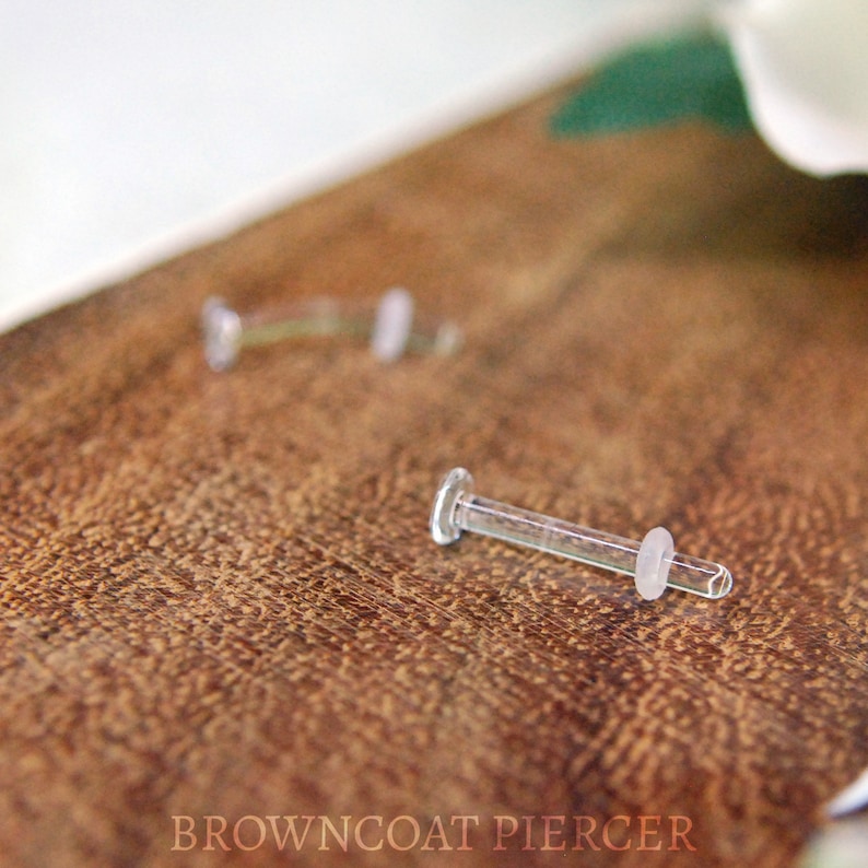 Piercing Retainers Glass Eyebrow Lip Ear Etc Etsy