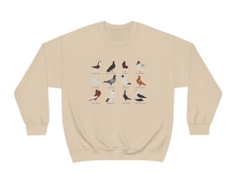 Felpa girocollo di razza piccione / regalo amante degli uccelli / pullover elegante / uomini e donne unisex