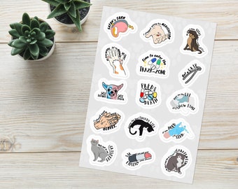 Ultimate Veterinary Funny Stickers Collection Pack - Idea de regalo del día veterinario para veterinarios, enfermeras veterinarias, técnicos veterinarios, recepcionista, estudiante