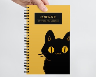 Dotted page Spiral notebook - Veterinary Gibberish - Veterinary Professional, Veterinary Day Gift Idea, Vet Nurse, Vet Tech, Student, RVN