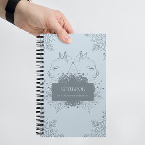 Dotted page Spiral notebook - Veterinary Gibberish - Veterinary Professional, Veterinary Day Gift Idea, Vet Nurse, Vet Tech, Student, RVN
