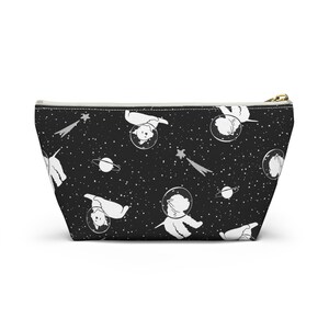 Vet Med Accessory Pouch w T-bottom Cats and Dogs Pattern - Veterinary Day Gift Idea for Veterinary Nurses, Veterinary Technicians, New Grad Vet