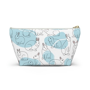 Vet Med Accessory Pouch w T-bottom Cats and Dogs Pattern - Veterinary Day Gift Idea for Veterinary Nurses, Veterinary Technicians, New Grad Vet