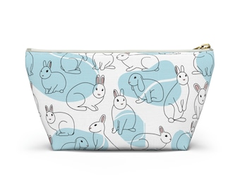 Vet Med Accessory Pouch w T-bottom Cats and Dogs Pattern - Veterinary Day Gift Idea for Vet Nurses, Veterinary Technicians, New Grad Vet
