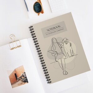 Gelinieerde lijn spiraal notebook - veterinaire brabbeltaal - veterinair beroep, veterinaire dag cadeau idee, dierenarts verpleegkundige, dierenarts Tech, RVN, student dierenarts