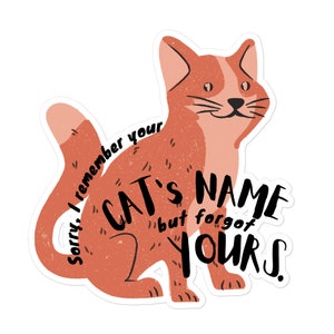 Can&#39;t remember your name - Funny veterinary sticker, Veterinary Day Gift Idea, Vets, Vet Nurses, Vet Techs, Reception