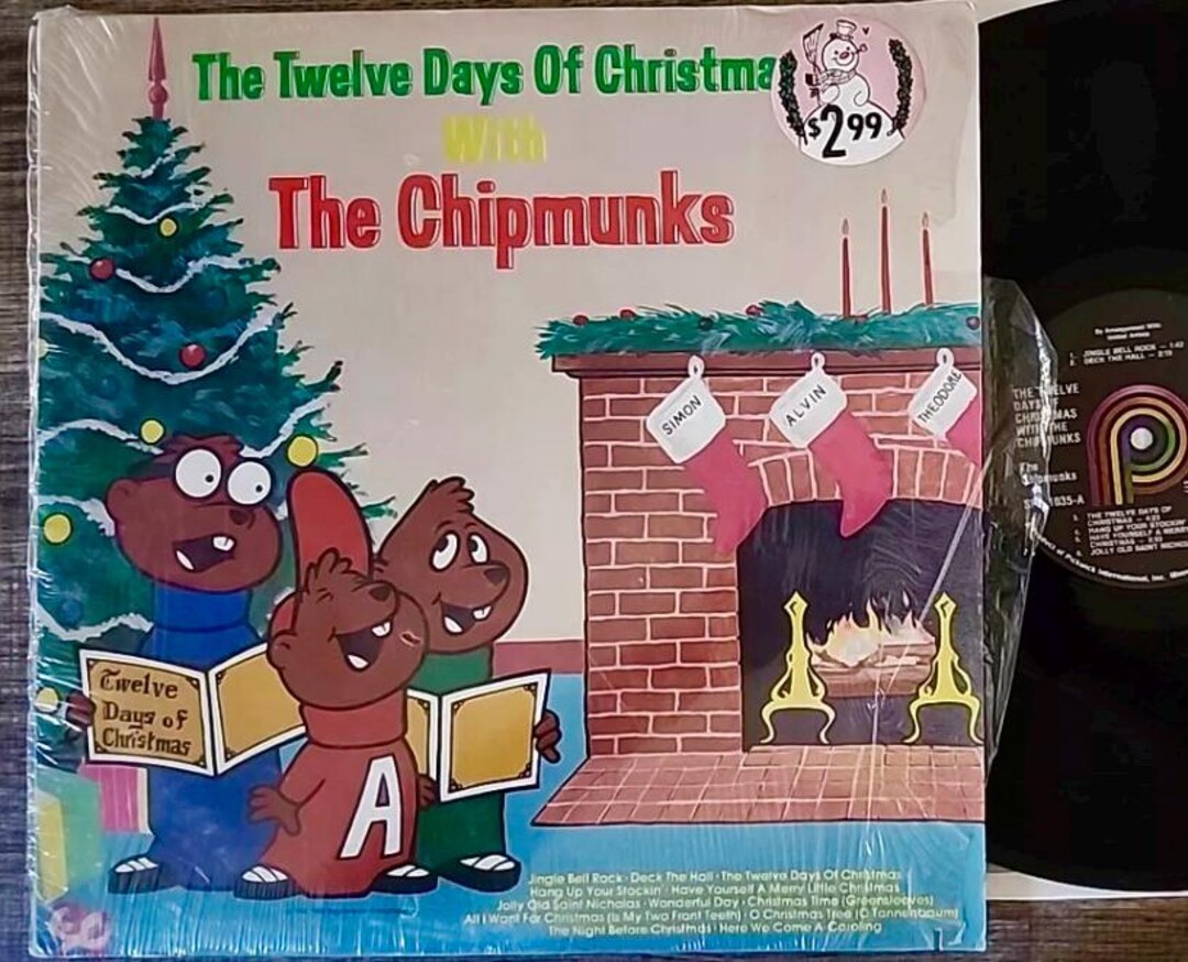 The Chipmunks the Twelve Days of Christmas LP Record Vinyl - Etsy - Alvin And The Chipmunks Twelve Days Of Christmas