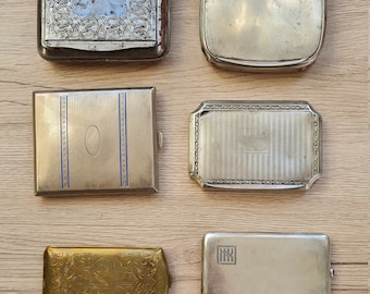 Vintage Cigarette Cases and Tobacco Box