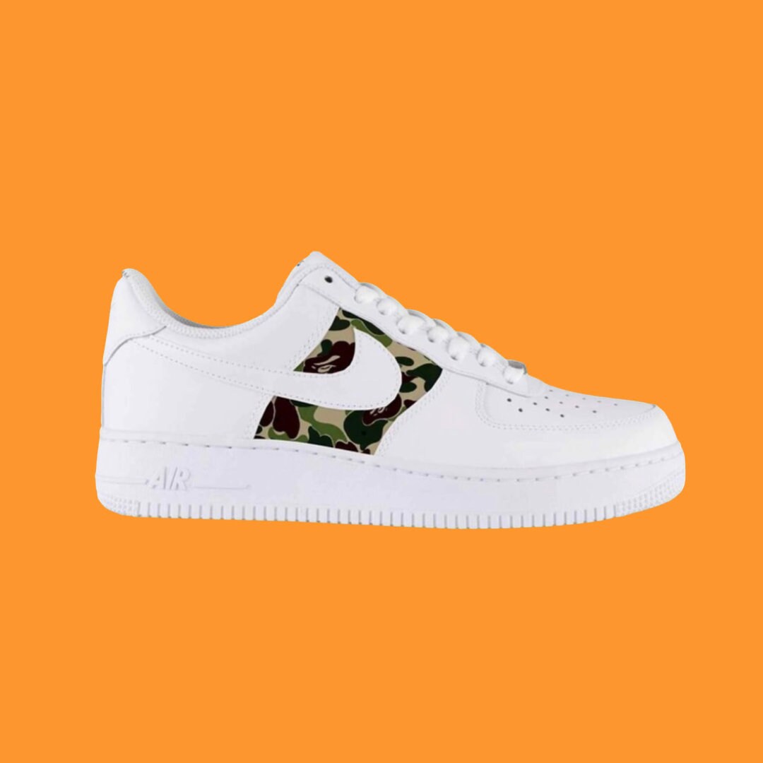 bape air force 1 brown