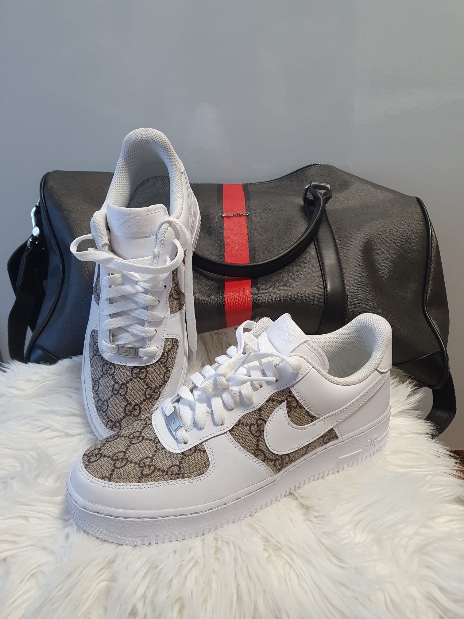 Nike Air Force 1 Custom X Gucci Etsy