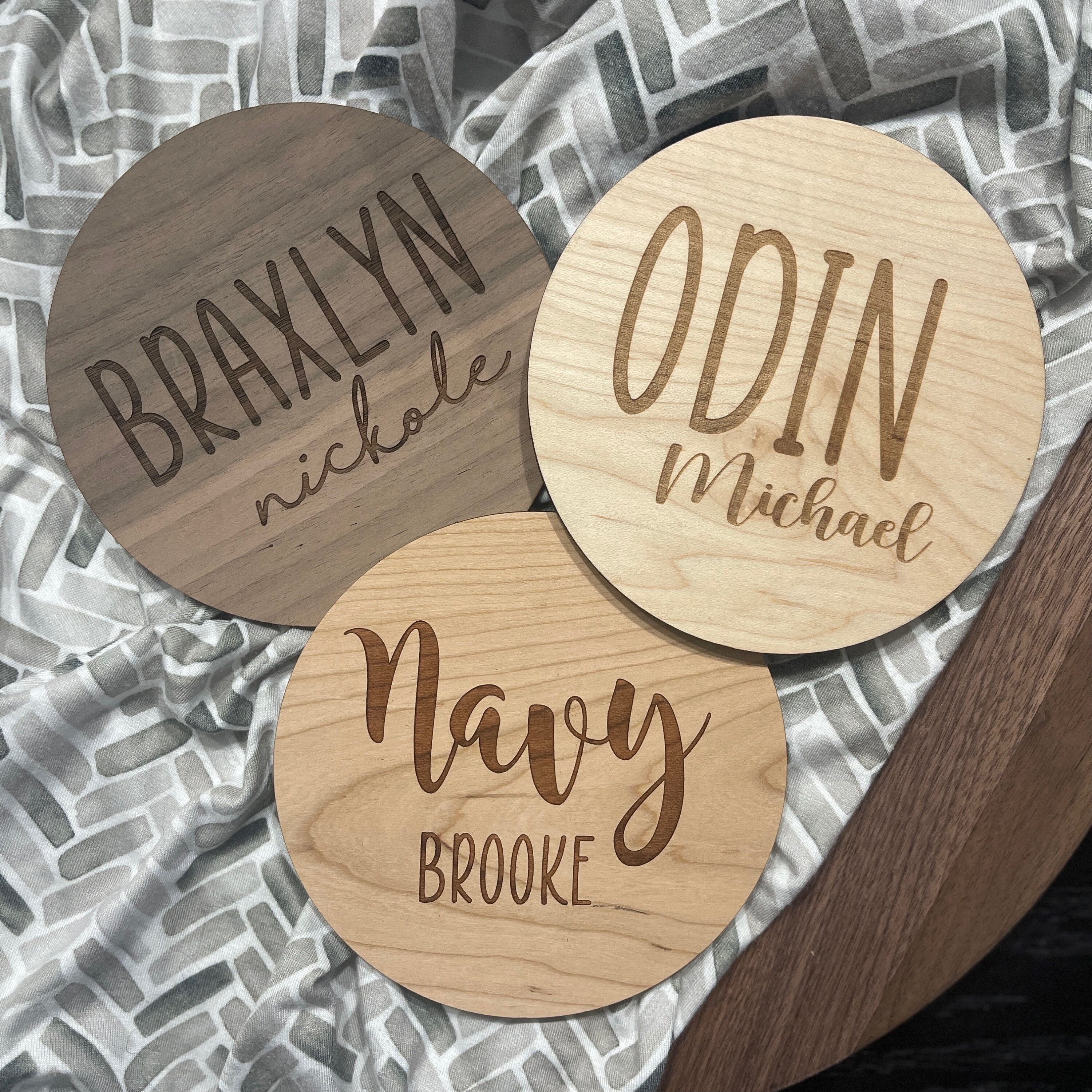 Baby Name Plate Gender Neutral Baby Name Plate Newborn Name Etsy