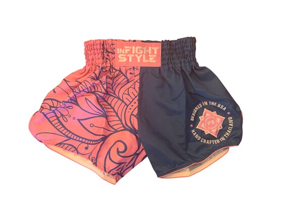 LITE PINK SHORTS TRUNKS FOR MUAY THAI SPORTS TRAINING Kids - Adults 