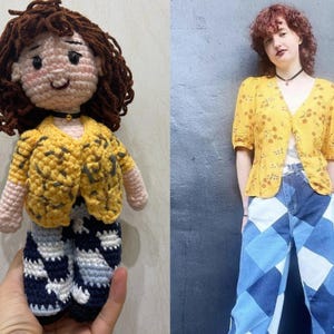 Custom Crochet Plushie, Personalized Crochet Doll, Custom Lookalike Doll, Doll For Portrait, Portrait Doll, Look A Like Doll, Mini Me Doll