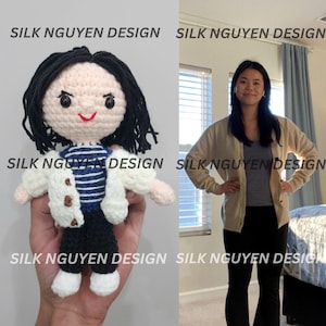 Custom Crochet Plushie, Personalized Crochet Doll, Custom Lookalike Doll, Doll For Portrait, Portrait Doll, Look A Like Doll, Mini Me Doll
