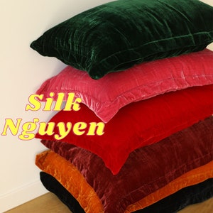 Personalized Silk Velvet Pillowcase Pillow Cover Cushion| Luxury Christmas Gift | Gift For Mom | Gift For Her | Luxury Housewarming Gift