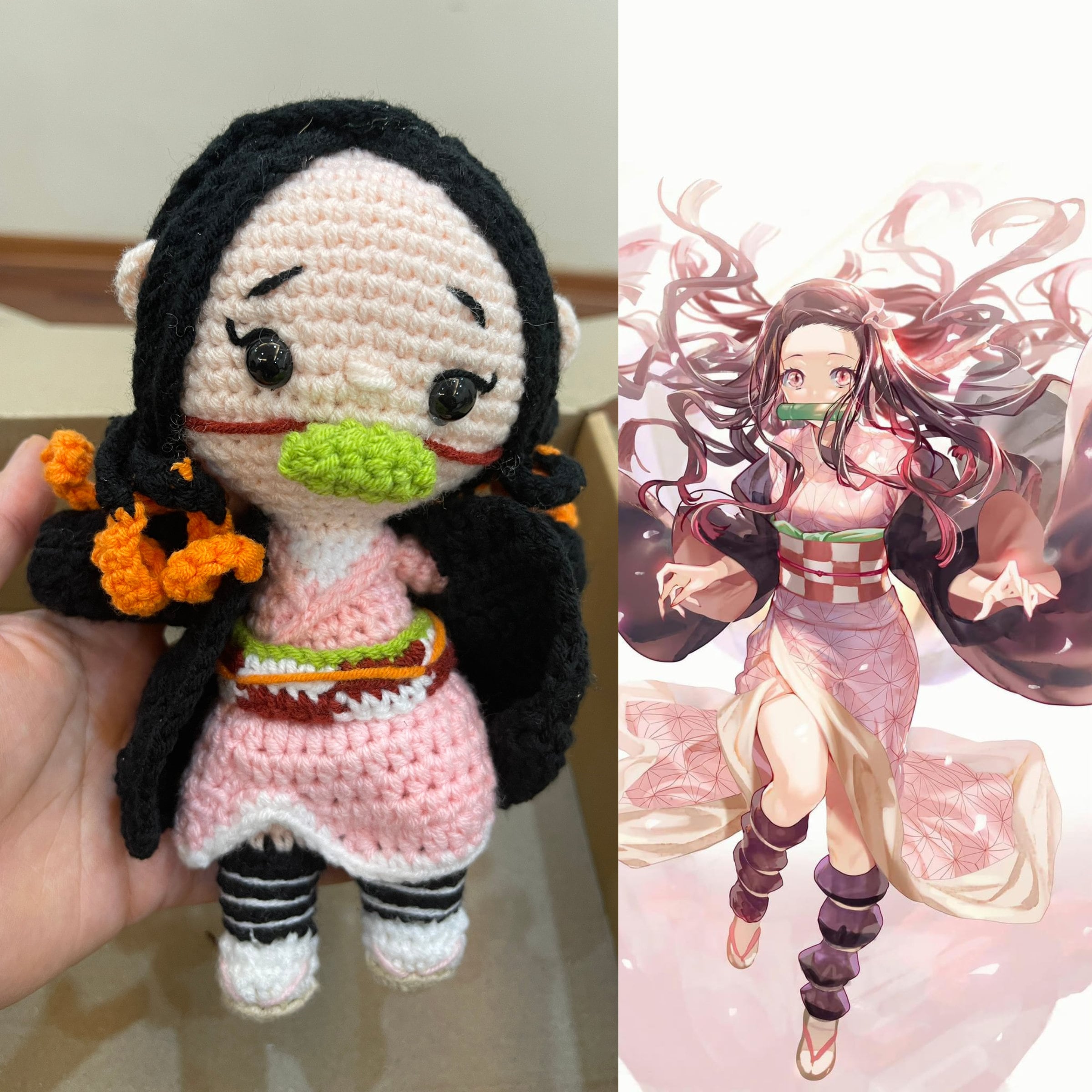 Nezuko Customized Action Figure - Etsy Nezuko Customized Action Figure - Etsy