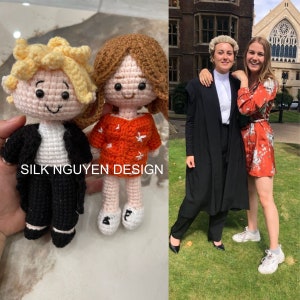 Custom Crochet Plushie, Personalized Crochet Doll, Custom Lookalike Doll, Doll For Portrait, Portrait Doll, Look A Like Doll, Crochet Gift
