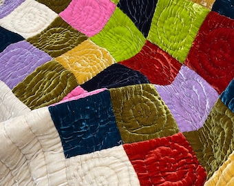100% Maulbeerseide Samt Decke Quilt, Luxus Seide Samt Bettwäsche, Housewarming Geschenk, Weihnachtsgeschenk, Custom verfügbar