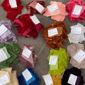 Mulberry Silk Velvet Fabric Sample, Silk Velvet Scraps, Silk Velvet Remnant, Pure Silk Velvet Fabric Ribbon Dress Pillow
