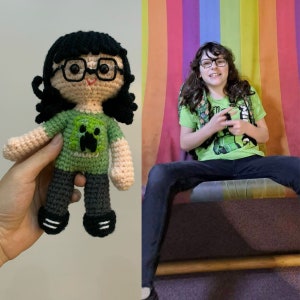 Custom Crochet Plushie, Personalized Crochet Doll, Custom Lookalike Doll, Doll For Portrait, Portrait Doll, Look A Like Doll, Mini Me Doll