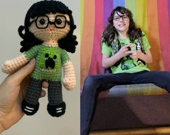 Custom Crochet Plushie, Personalized Crochet Doll, Custom Lookalike Doll, Doll For Portrait, Portrait Doll, Look A Like Doll, Mini Me Doll
