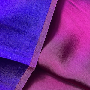 Pure Mulberry Silk Fabric By The Yard | Natural Silk, Handmade Silk In Vietnam | High Quality Silk For Luxury Dresses | Pink Purple Silk
