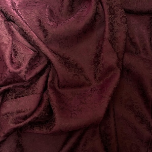 Pure Mulberry Silk Fabric By The Yard | Natural Silk, Handmade Silk In Vietnam | Silk For Crafting Dress | Dark Brown Floral Mulberry Silk