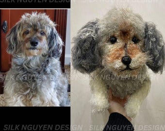 Peluche de perro de ganchillo personalizado, perro de peluche personalizado, memorial de perro personalizado, perro similar, perro personalizado, regalo para amantes de los perros, mascota de peluche personalizada