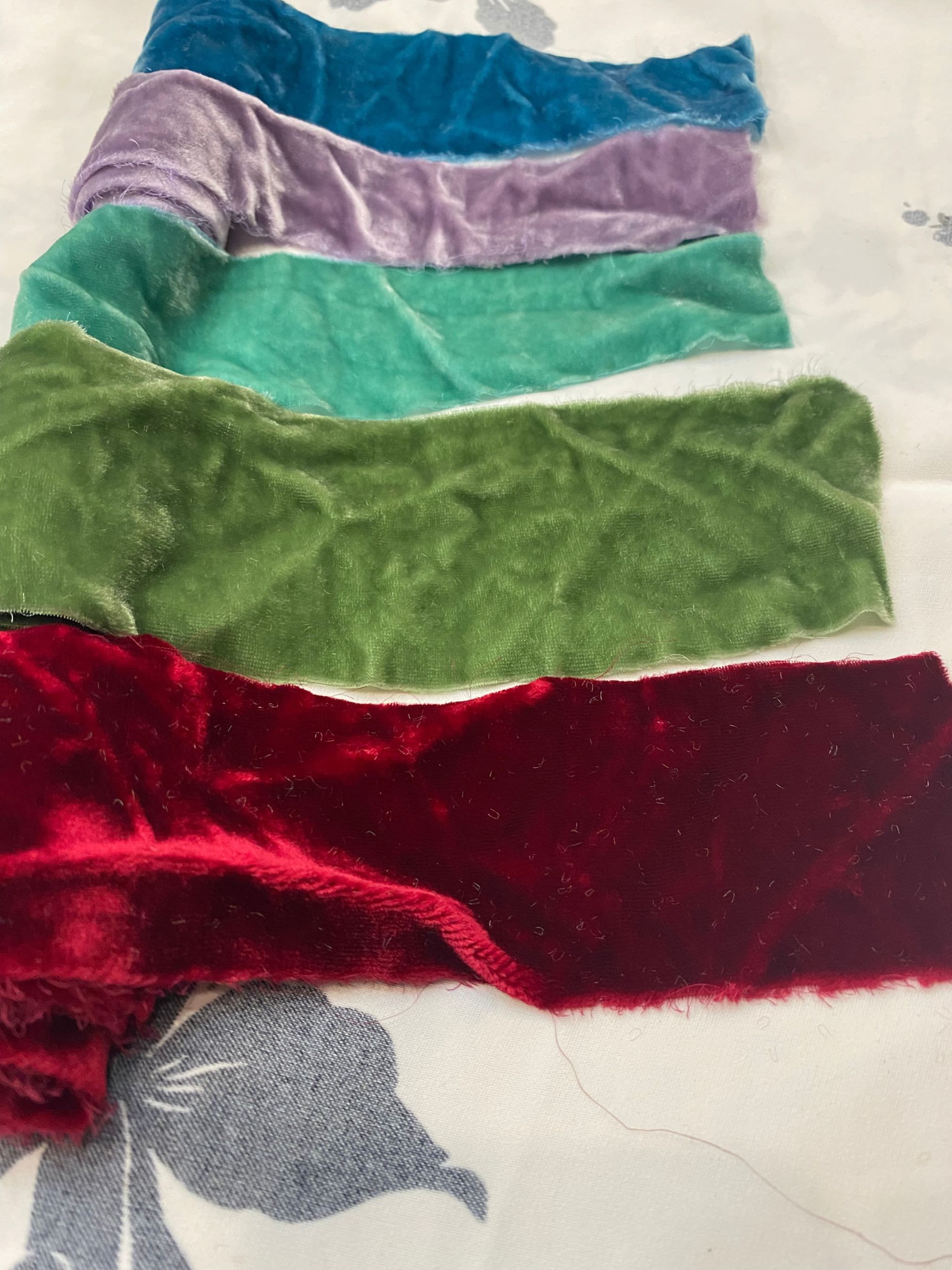 Silk Velvet Scraps Silk Velvet Swatches Velvet Pieces Velvet Etsy