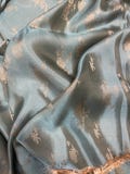 Pure Mulberry Silk Fabric By The Yard | Natural Silk, Handmade Silk In Vietnam | Silk For Crafting Dress | Baby Blue Floral Mulberry Silk product logo