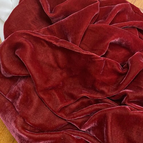 100 MULBERRY SILK VELVET Fabric by the Yard Luxury Silk Etsy