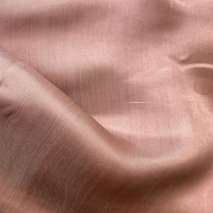 Pure Mulberry Silk Fabric By The Yard | Natural Silk, Handmade Silk In Vietnam | High Quality Silk For Luxury Dresses | Pink Color Silk
