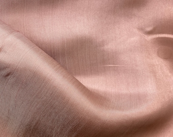 Pure Mulberry Silk Fabric By The Yard | Natural Silk, Handmade Silk In Vietnam | High Quality Silk For Luxury Dresses | Pink Color Silk