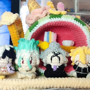 Anime Inspired - Stone Age Explorer Plushie - Crochet Mini Scientist Doll