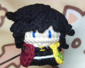 Anime Inspired - Handmade Amigurumi Doll - Crochet mini Hashira Keychains/ Phone charm