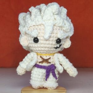 Anime Inspired - Adventure Pirate Doll - Crochet Luffy Gear 5
