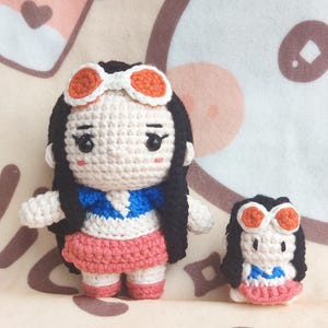 Anime Inspired Crochet Pirate Doll: Handmade Adventure Keychain