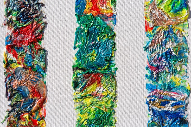 Piano,piano Keyboard,unique Acrylic Painting,thick Layers Abstract