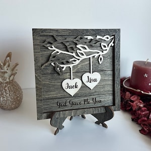 Personalized Wooden Sign, Couples Custom Wood Sign, Valentines Day Gifts, Anniversary Gift for Him, Wedding Gift, Christmas Gifts