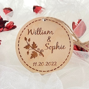 Wedding Party Favors for Guests In Bulk, Christmas Ornaments Wedding Favors, Wooden Wedding Favor, Wood Engraved Favors, Baby Shower Favors