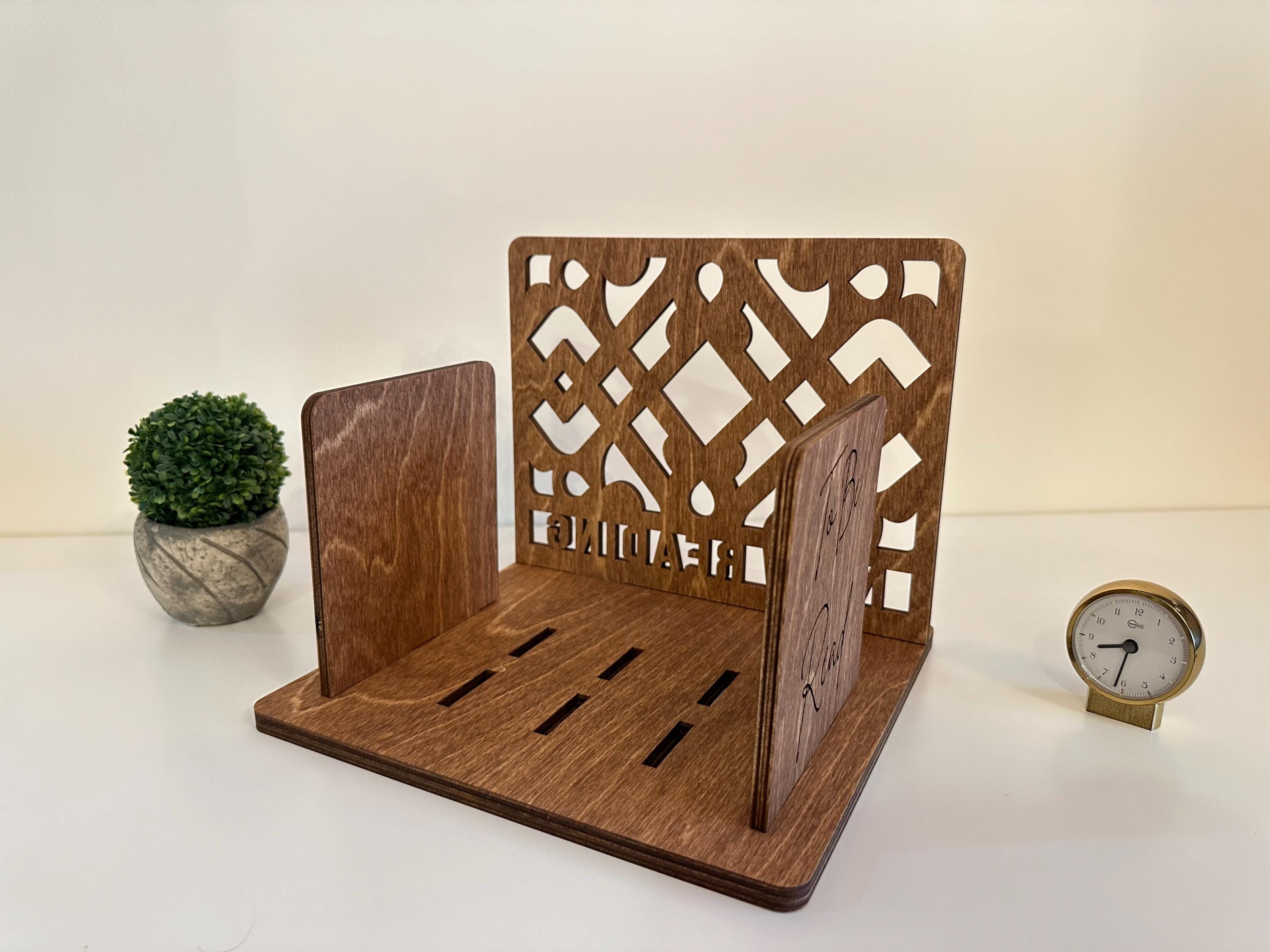 Personalized Book Holder, Custom Wood Book Stand, Christmas Gift for ...