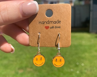 Smiley Face Earrings *Available in 7 different colours*