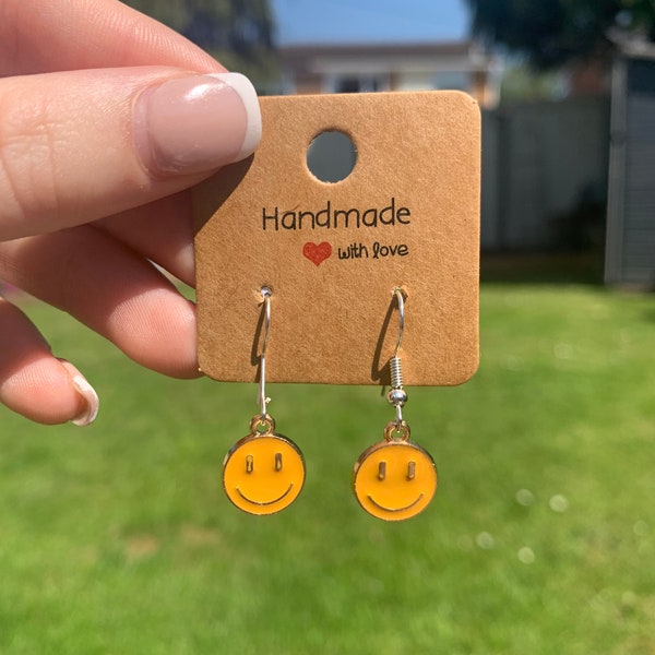 Smiley Face Earrings *Available in 7 different colours*