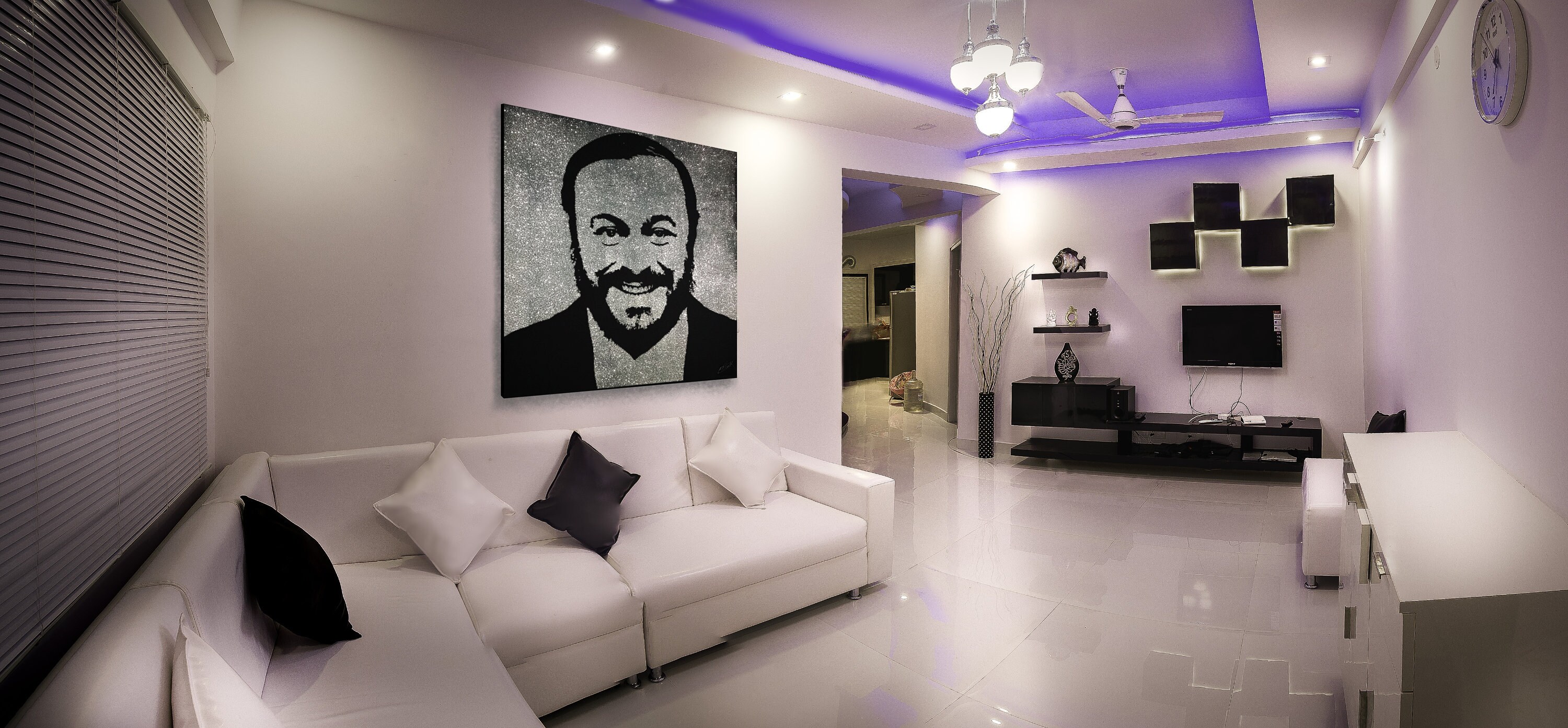Luciano Pavarotti Silver Glitter