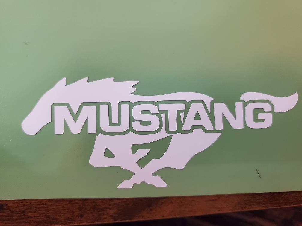 Ford Mustang Pony Logo 8" New Car Window Vinyl Decal Sticker Select a Color 